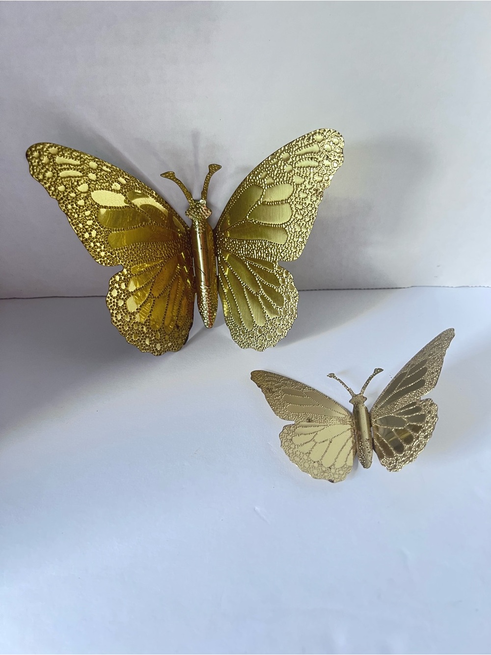 Home Interiors Gold Butterfly Wall Accent Set